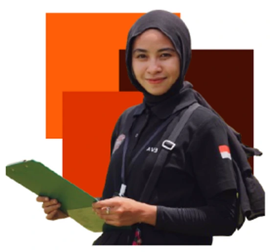 Mentor Sataretan Akademi membawa papan catatan